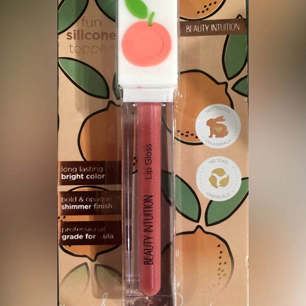 2pack sweet peach shimmer professional grade‎ long lasting formula lip gloss new